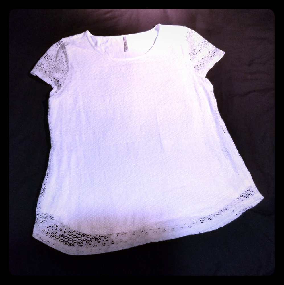Beautiful white lace top